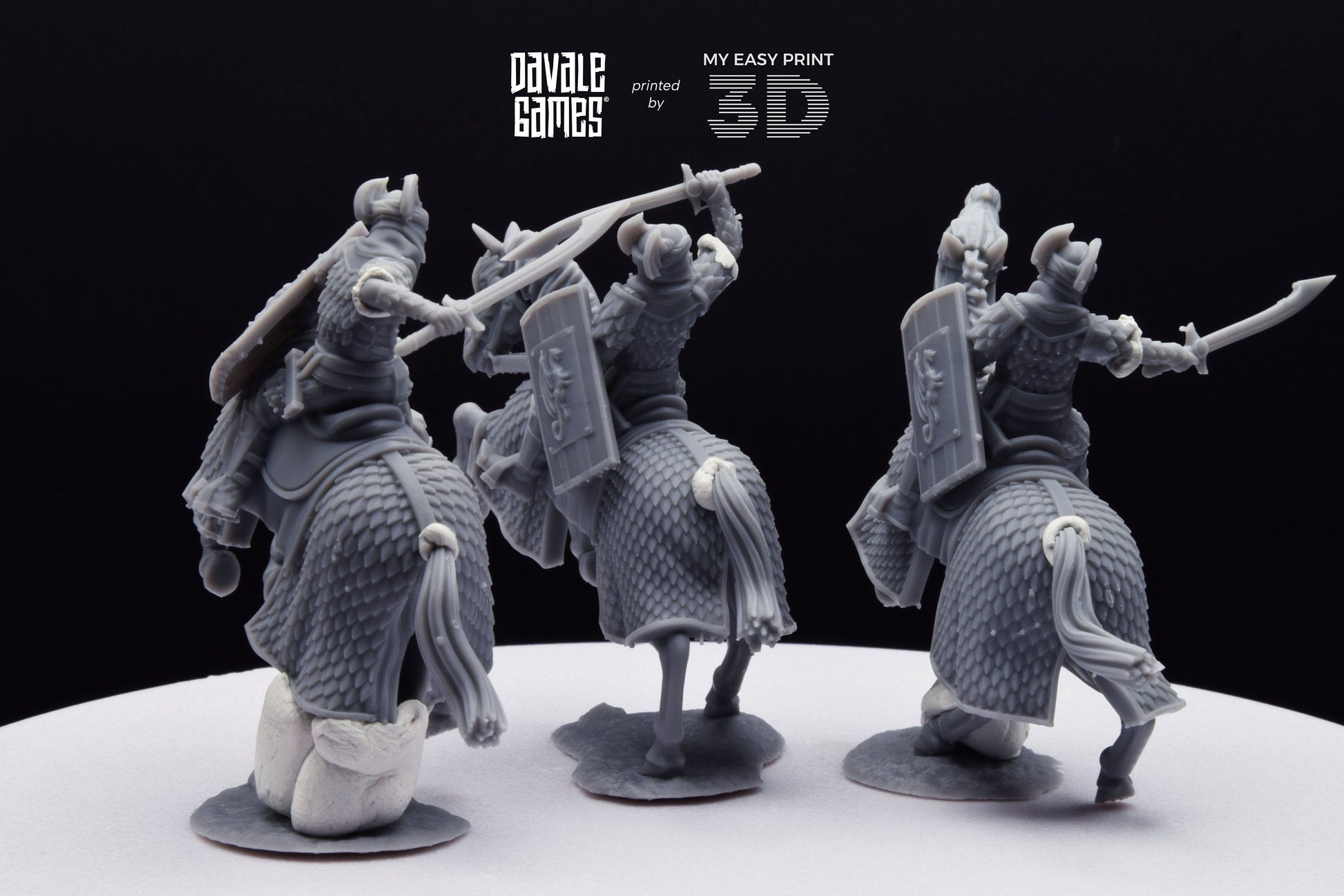 Dragon Army Regular Cavalry - Davale Games - 3D Printed with high quality resin for LOTR/D&D games