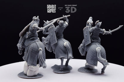 Dragon Army Regular Cavalry - Davale Games - 3D Printed with high quality resin for LOTR/D&D games