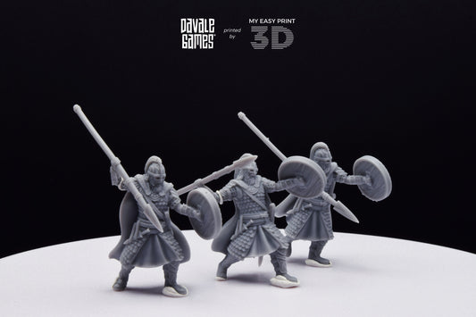 West Human Royal Guard - Foot - Davale Games - 3D Printed with high quality resin for LOTR/D&D games