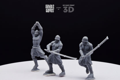 Blood-Handed Bersekers - Davale Games - 3D Printed with high quality resin for LOTR/D&D games