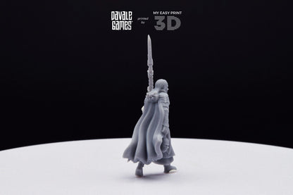 Wood Elf Captain - Davale Games - 3D Printed with high quality resin for LOTR/D&D games
