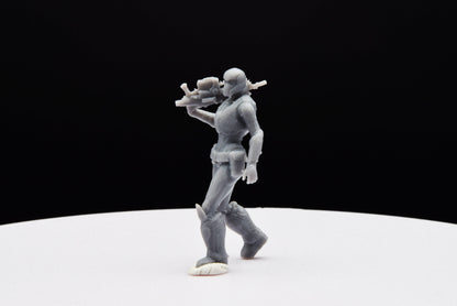 Gears Of War Onyx Guard Female - TheSTLSmith - 3D Printed with high quality resin for Skirmish/D&D games
