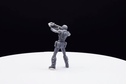 Gears Of War Samantha Byrne - TheSTLSmith - 3D Printed with high quality resin for Skirmish/D&D games
