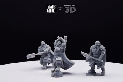 Kalak Dwarf King Guard - Davale Games - 3D Printed with high quality resin for LOTR/D&D games