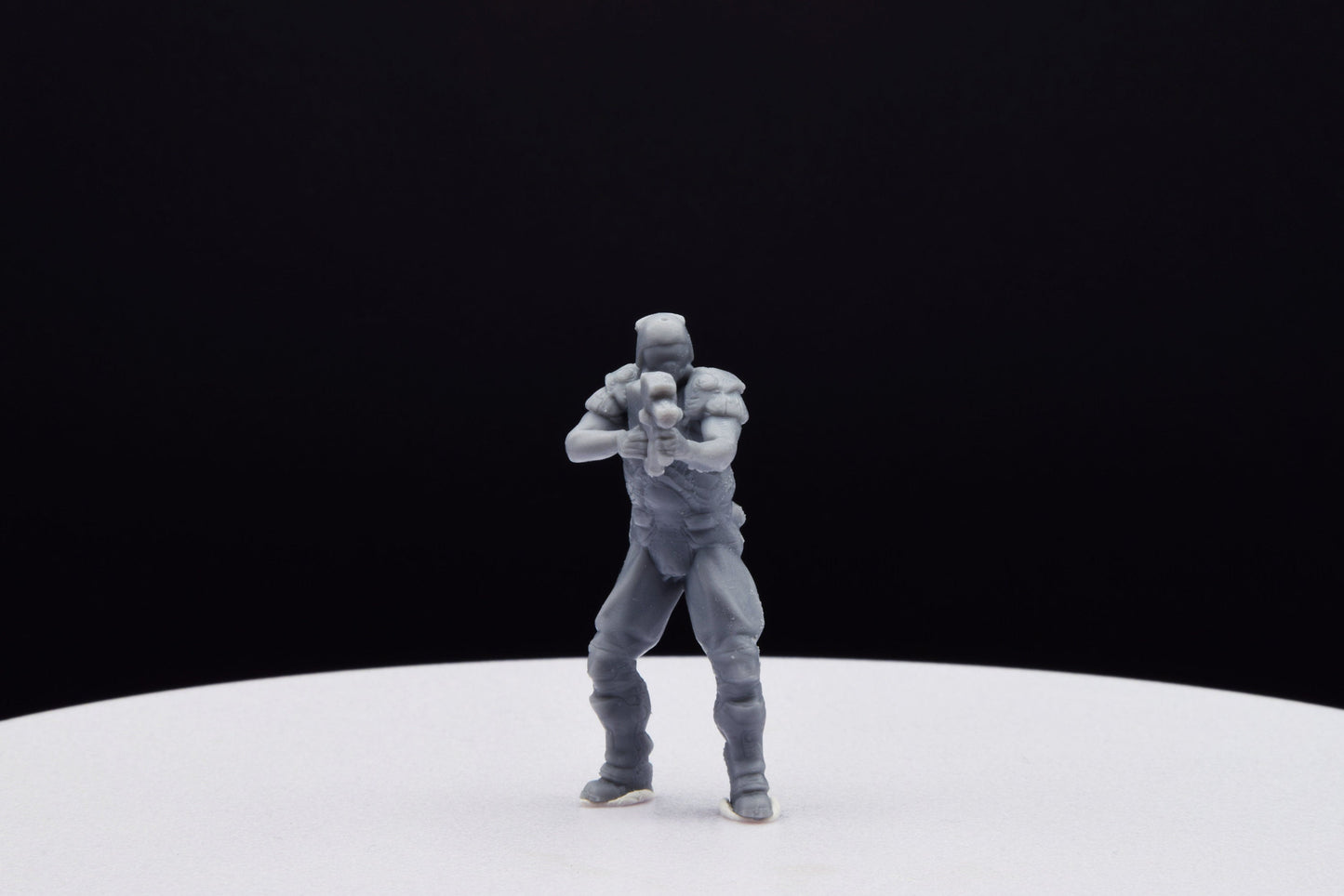 Doom ZSec Machinegun Miniature - Fanmade - TheSTLSmith - 3D Printed with high quality resin for Skirmish/D&D games