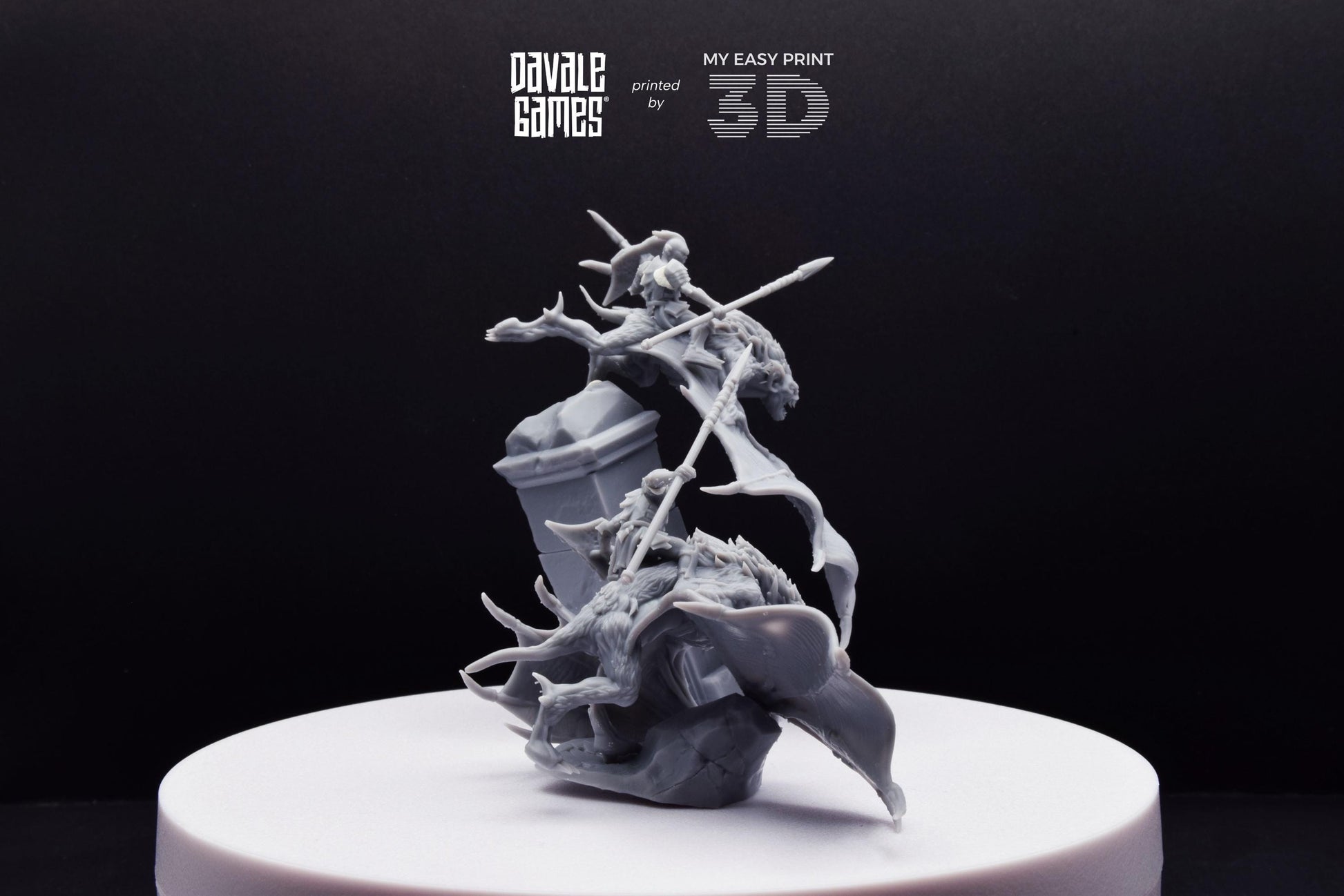 Bat Riders - Goblins of the cave - Davale Games - 3D Printed with high quality resin for LOTR/D&D games