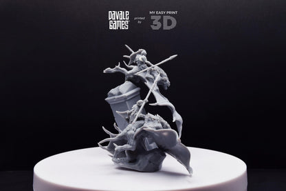 Bat Riders - Goblins of the cave - Davale Games - 3D Printed with high quality resin for LOTR/D&D games