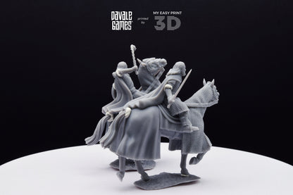 West Humans Hammer Sons Cavalry - Mounted - Davale Games - 3D Printed with high quality resin for LOTR/D&D games