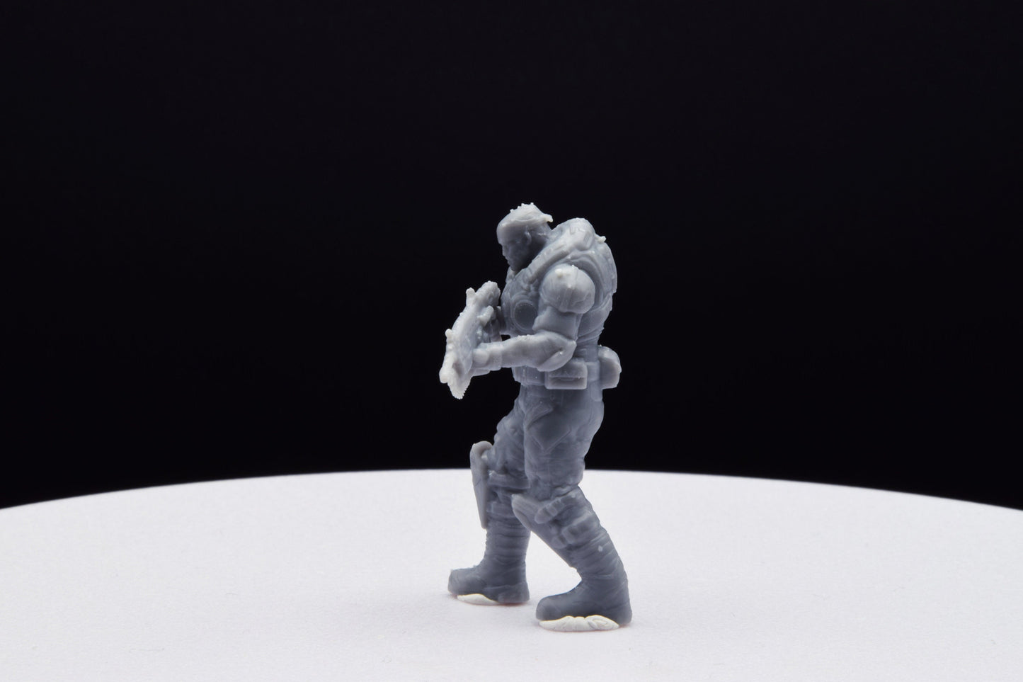Gears Of War COG Marcus Old Miniature - TheSTLSmith - 3D Printed with high quality resin for Skirmish/D&D games