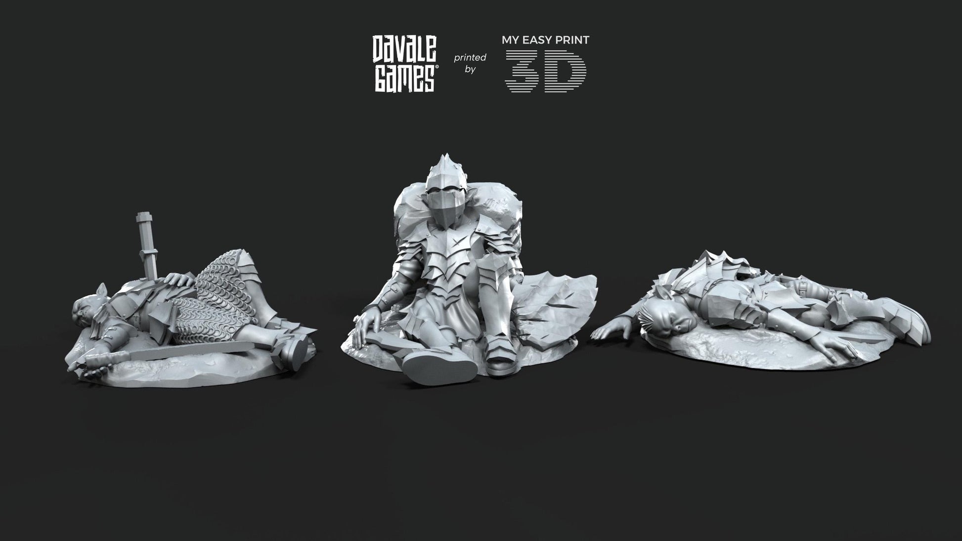 Goblins Casualties - Davale Games - 3D Printed with high quality resin for LOTR/D&D games