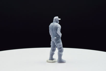 Gears Of War Dizzy Wallin Farmer Ot Miniature - TheSTLSmith - 3D Printed with high quality resin for Skirmish/D&D games
