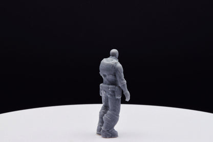 Gears Of War Richard Prescott - TheSTLSmith - 3D Printed with high quality resin for Skirmish/D&D games
