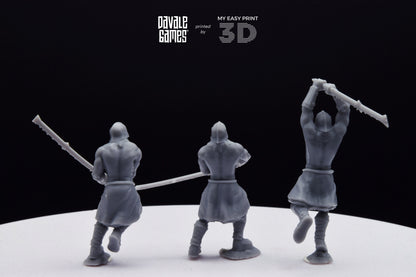 Blood-Handed Bersekers - Davale Games - 3D Printed with high quality resin for LOTR/D&D games