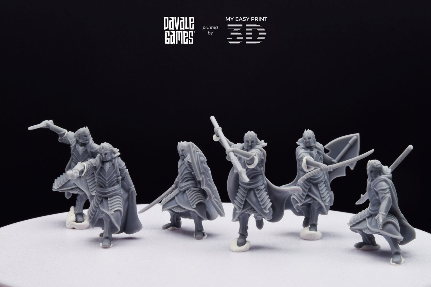 Bloody Elf King Guard - Davale Games - 3D Printed with high quality resin for LOTR/D&D games