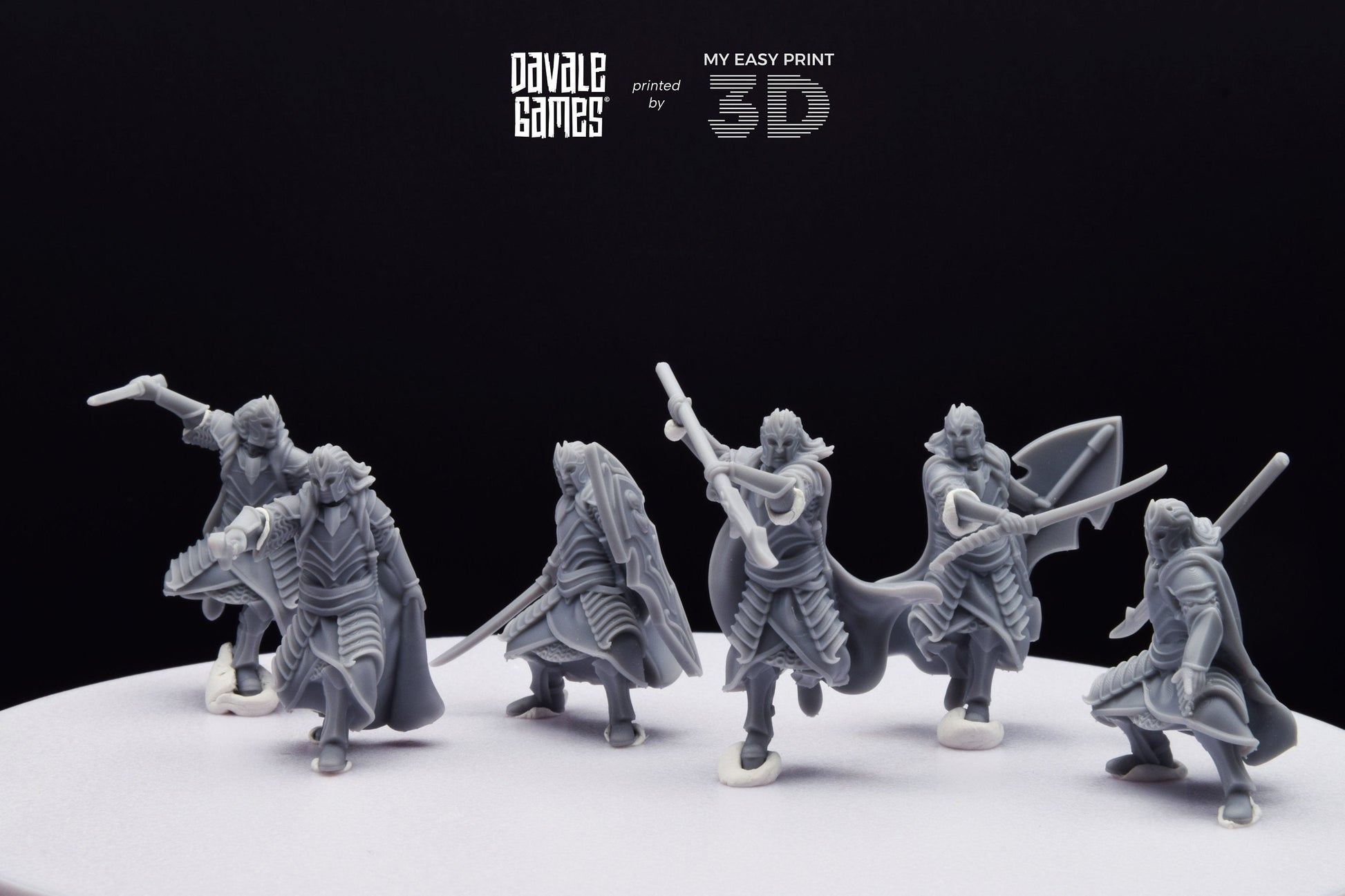 Bloody Elf King Guard - Davale Games - 3D Printed with high quality resin for LOTR/D&D games