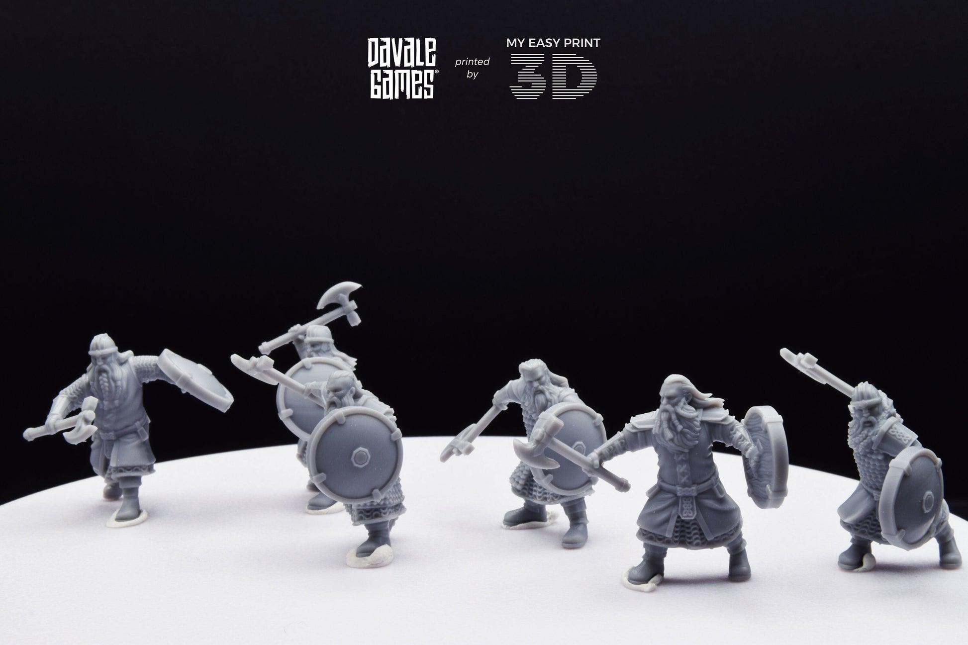 Kalak Warriors - Davale Games - 3D Printed with high quality resin for LOTR/D&D games