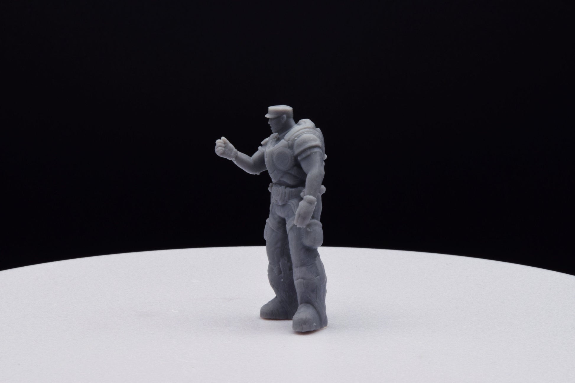Gears Of War Victor Hoffman - TheSTLSmith - 3D Printed with high quality resin for Skirmish/D&D games