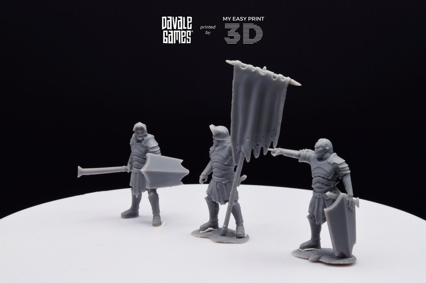 Blood-Handed Command Group - Davale Games - 3D Printed with high quality resin for LOTR/D&D games