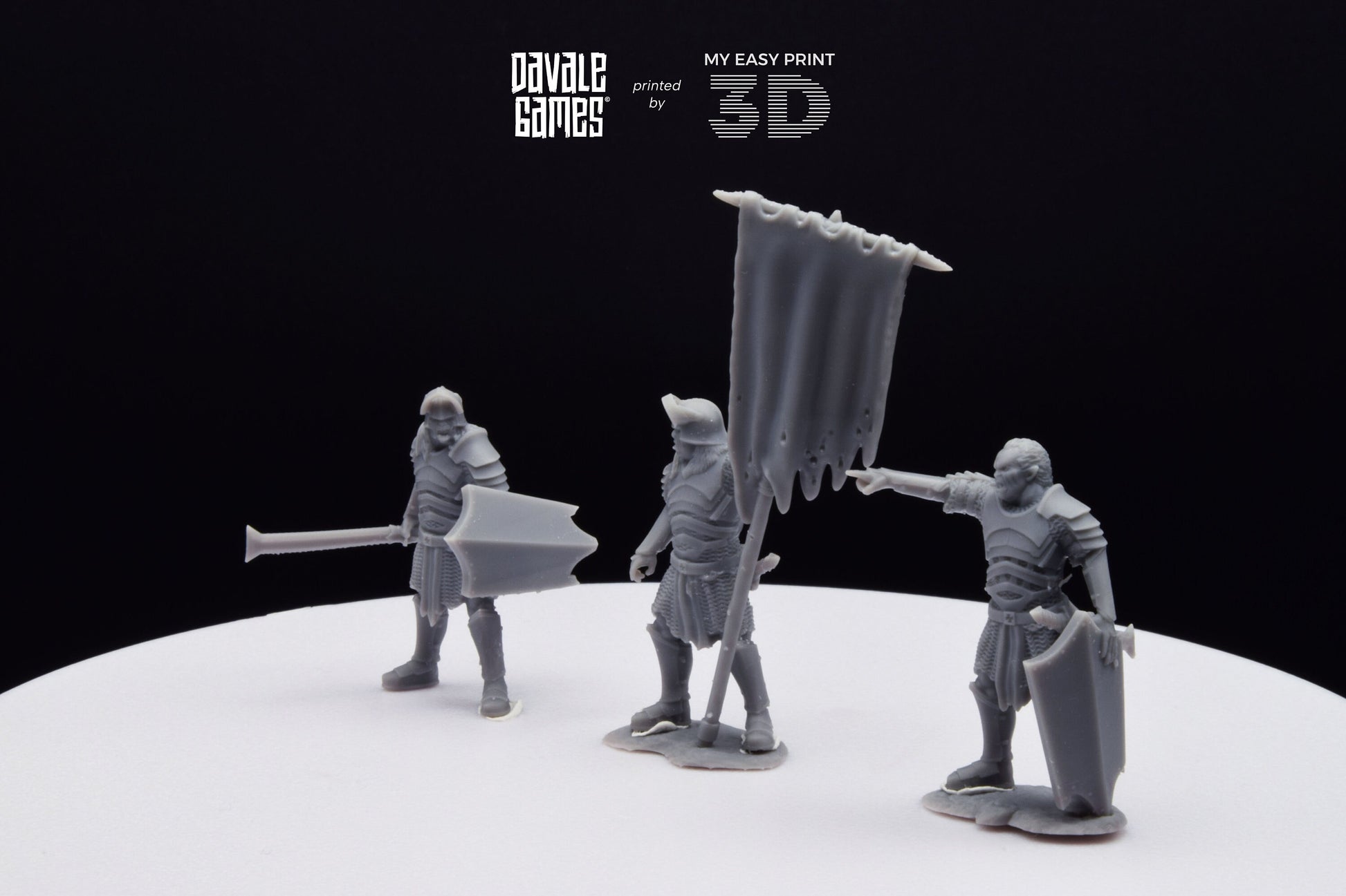Blood-Handed Command Group - Davale Games - 3D Printed with high quality resin for LOTR/D&D games
