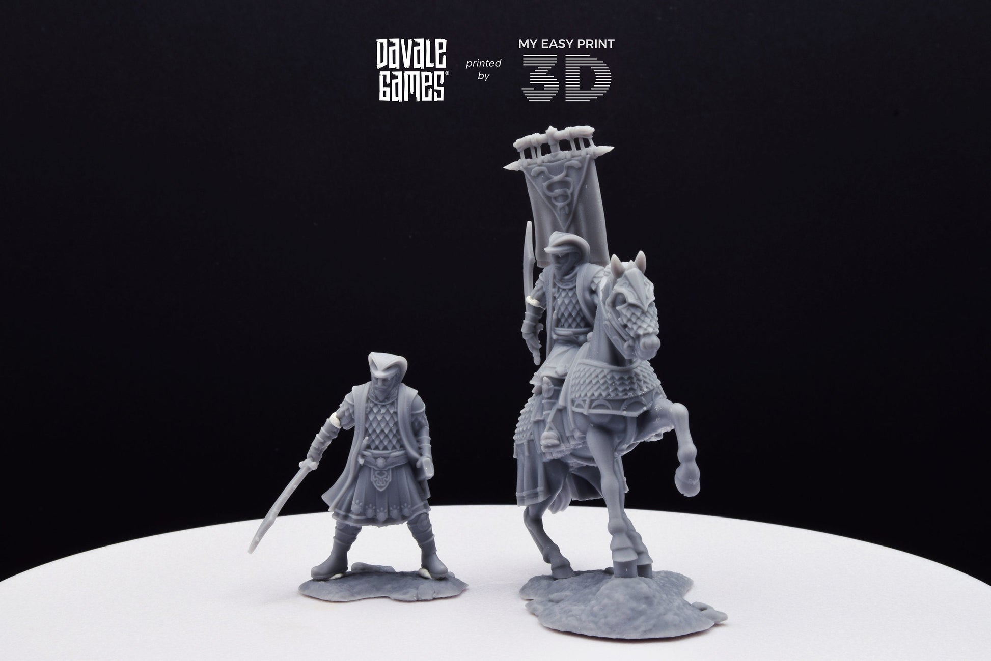 Snake Lord - Foot and Mounted - Davale Games - 3D Printed with high quality resin for LOTR/D&D games
