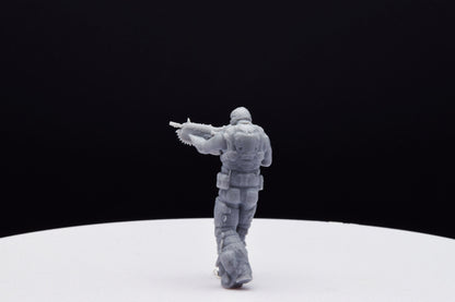 Gears Of War COG Soldier Summer Ot Miniature - TheSTLSmith - 3D Printed with high quality resin for Skirmish/D&D games
