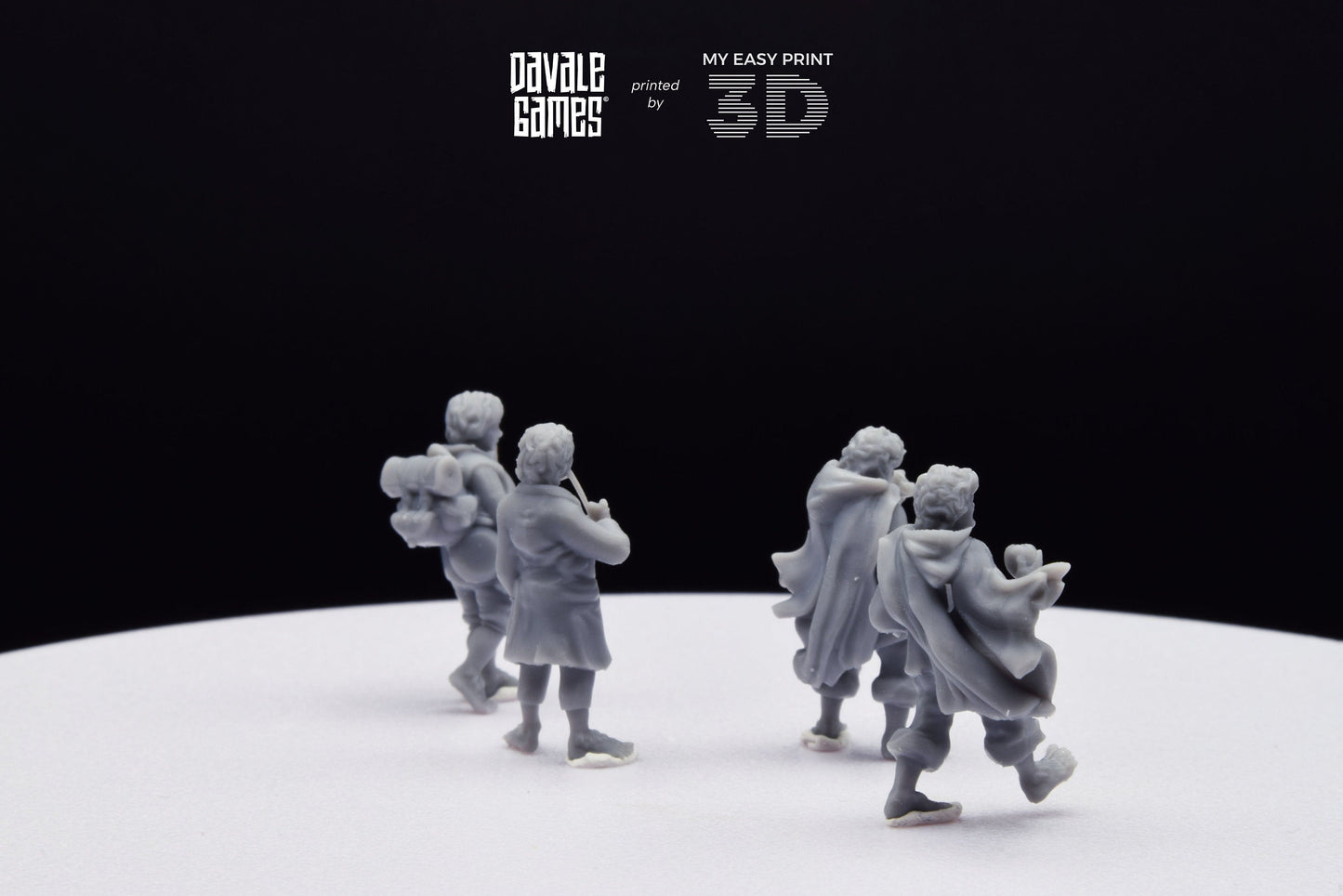Halfmen Fellow - Davale Games - 3D Printed with high quality resin for LOTR/D&D games