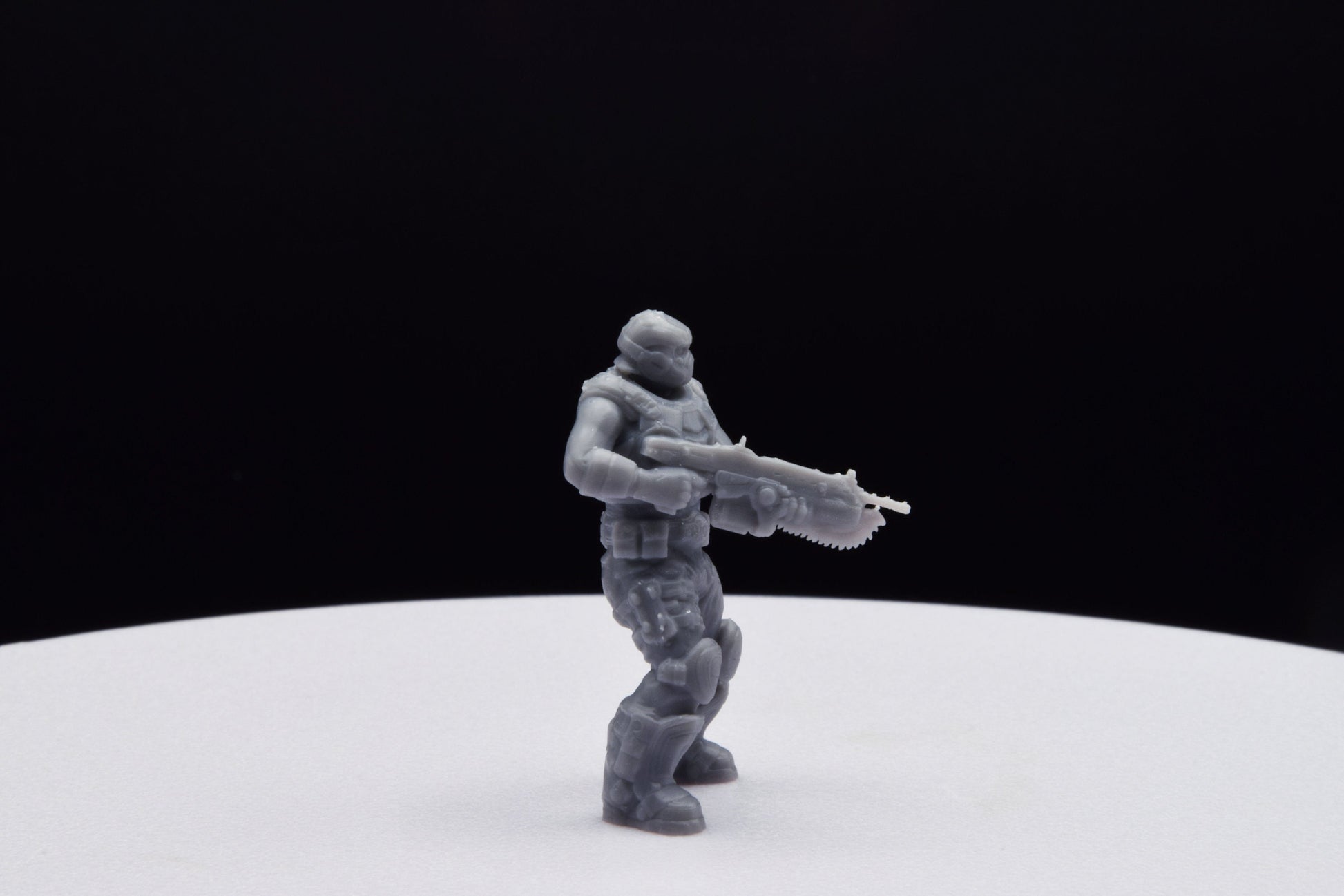 Gears Of War COG Soldier Summer Male Old Miniature - TheSTLSmith - 3D Printed with high quality resin for Skirmish/D&D games