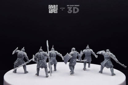 Super Orc Spearman - Davale Games - 3D Printed with high quality resin for LOTR/D&D games