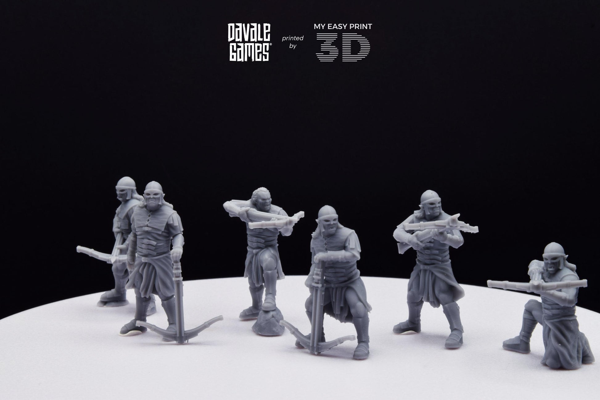 Blood-handed Orcs with Crossbow - Davale Games - 3D Printed with high quality resin for LOTR/D&D games