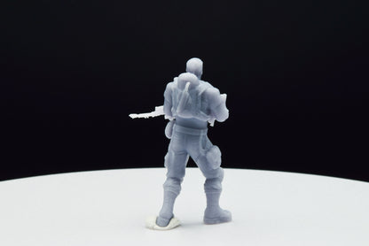 Gears Of War Dominic Santiago Commando Ot Miniature - TheSTLSmith - 3D Printed with high quality resin for Skirmish/D&D games