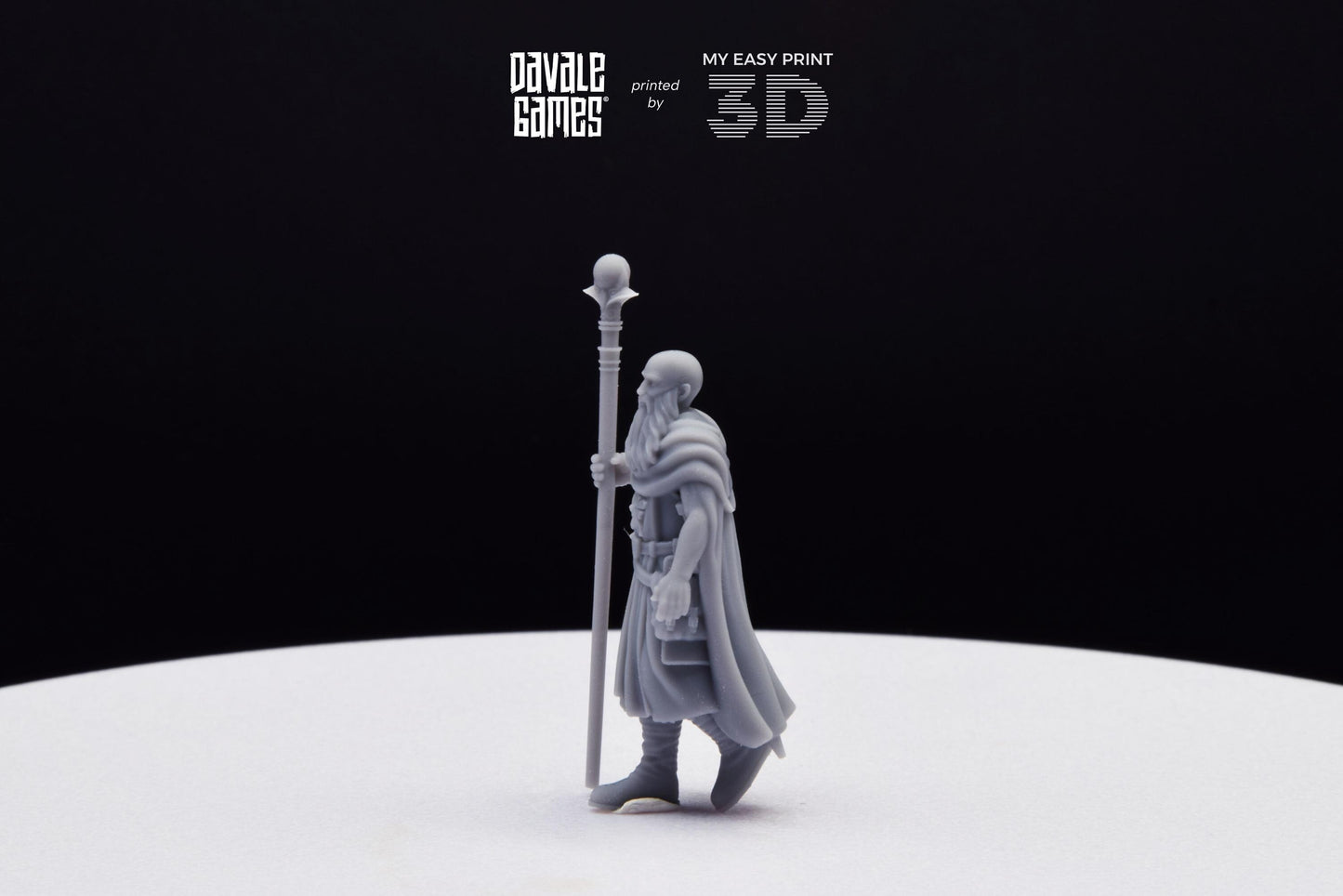 North Mage - Davale Games - 3D Printed with high quality resin for LOTR/D&D games