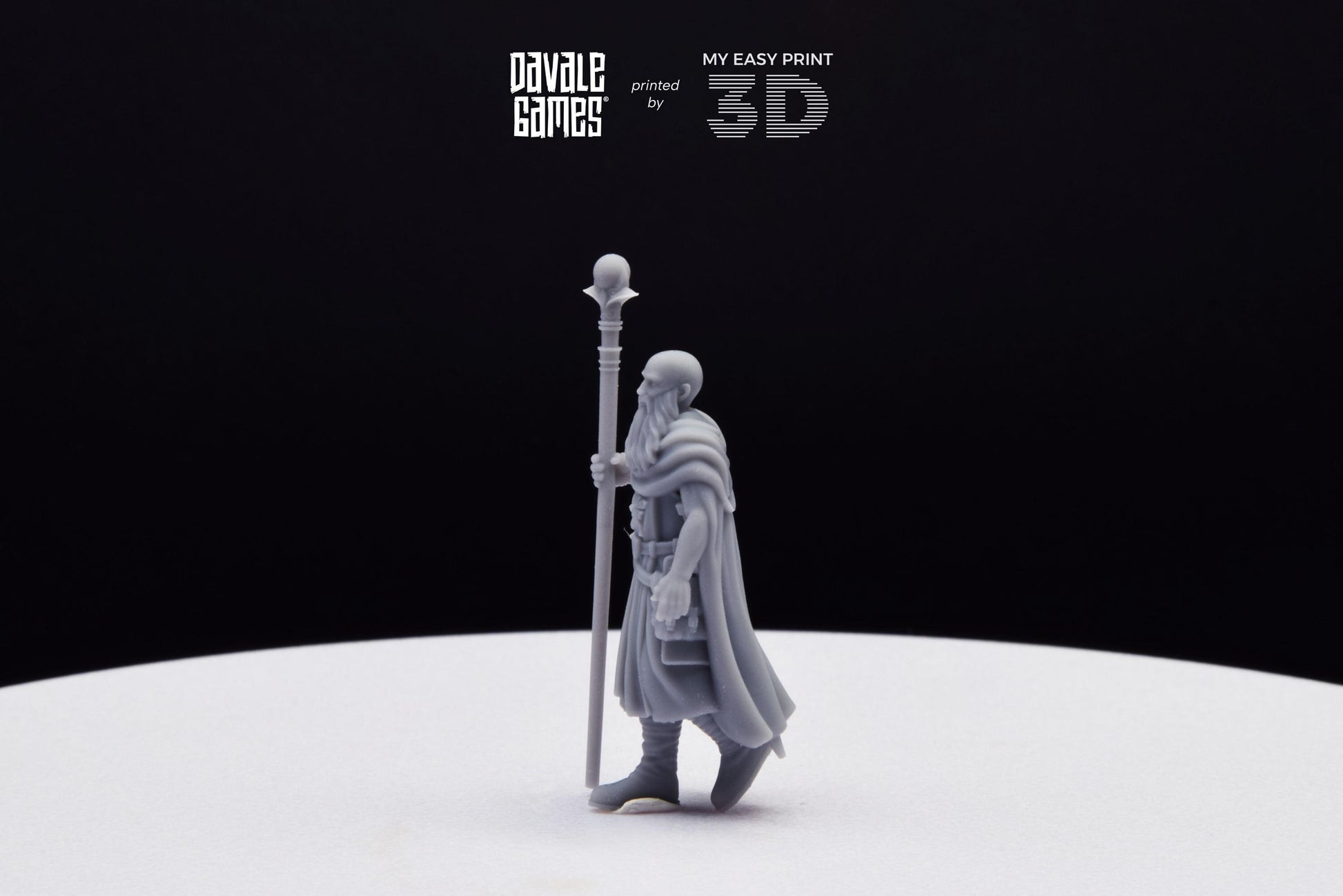 North Mage - Davale Games - 3D Printed with high quality resin for LOTR/D&D games