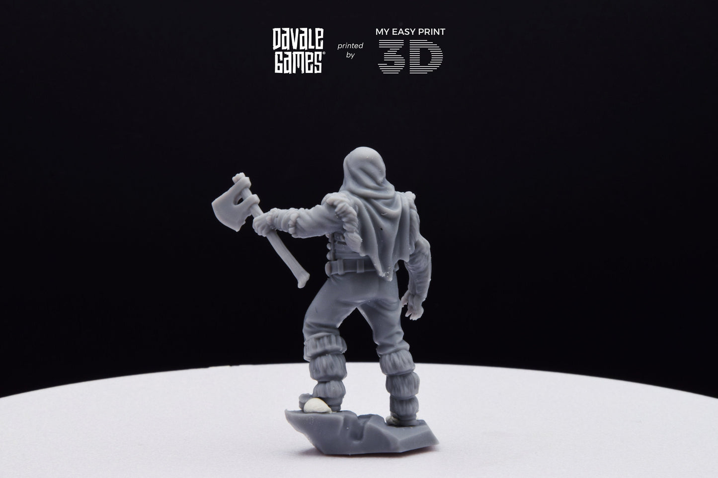 Grudder The Bearman - Davale Games - 3D Printed with high quality resin for LOTR/D&D games