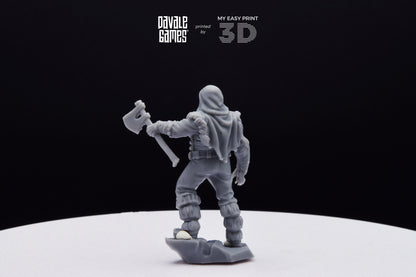 Grudder The Bearman - Davale Games - 3D Printed with high quality resin for LOTR/D&D games
