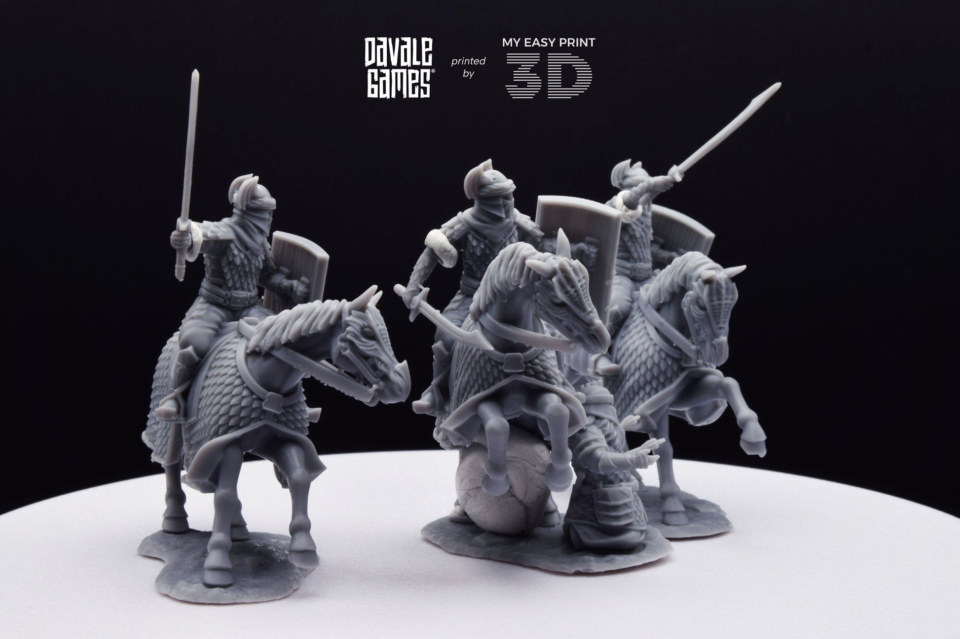 Dragon Army Regular Cavalry - Davale Games - 3D Printed with high quality resin for LOTR/D&D games