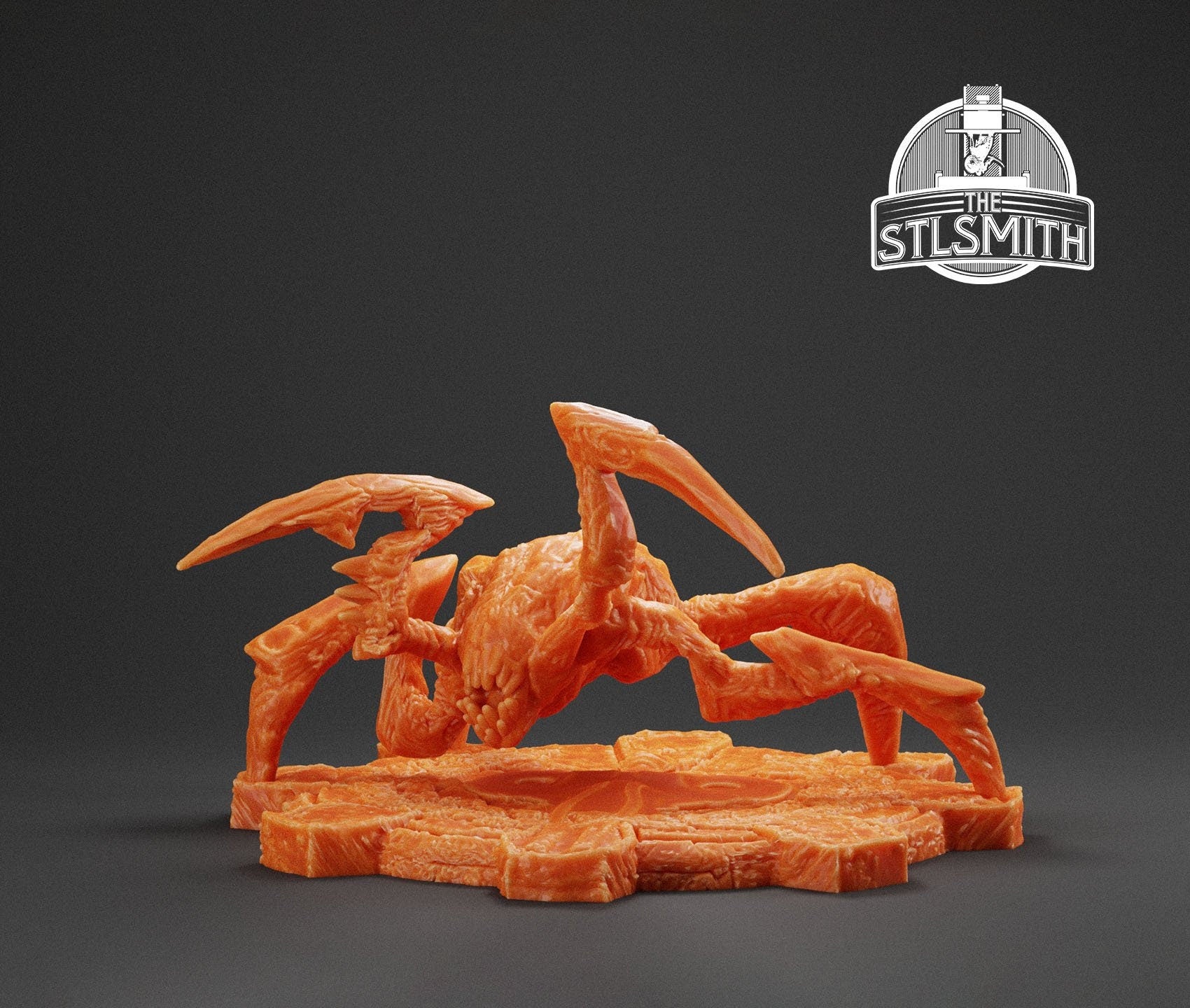 Gears Of War Lambent Polyp Ot Miniature - TheSTLSmith - 3D Printed with high quality resin for Skirmish/D&D games