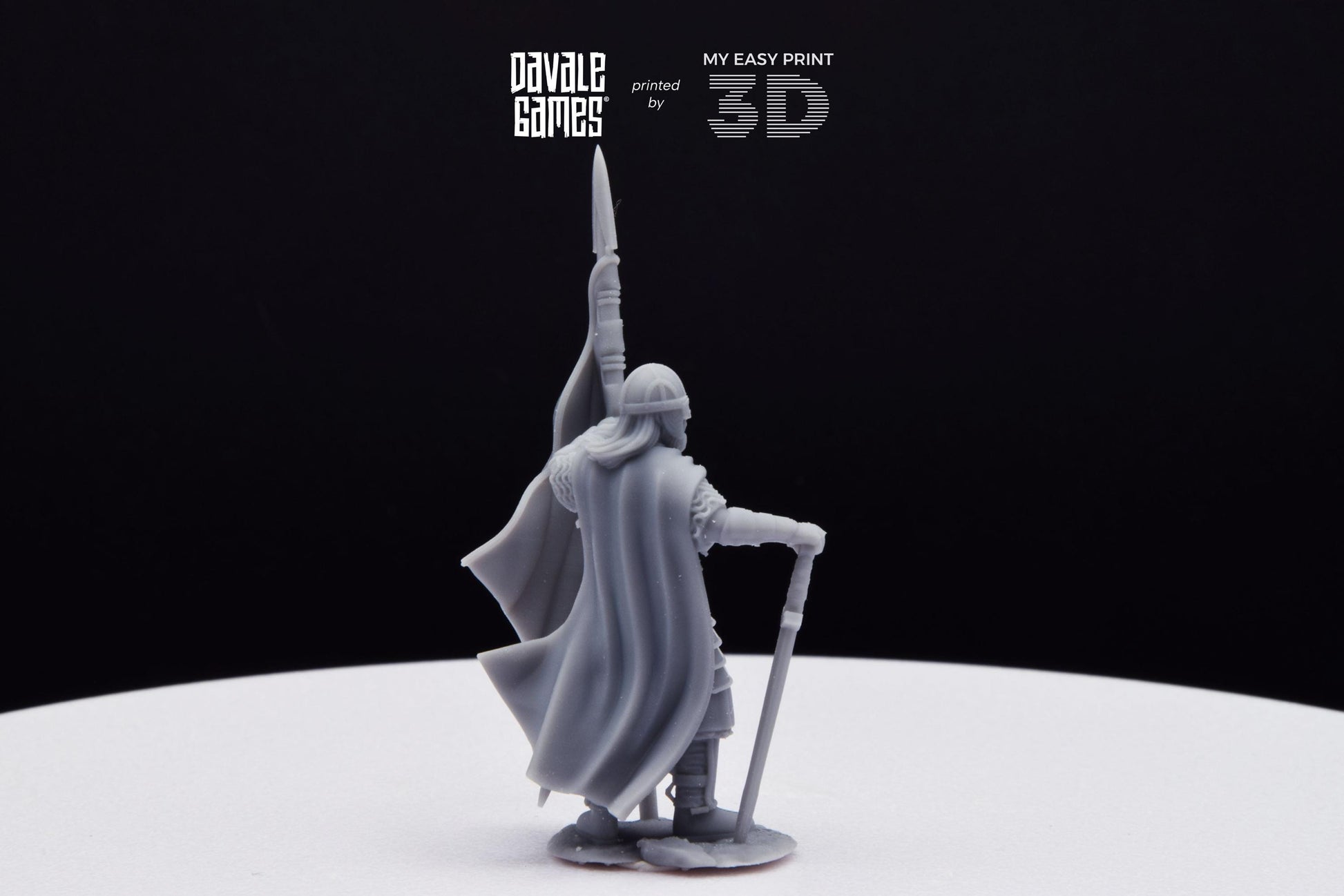 West Human Banner - Davale Games - 3D Printed with high quality resin for LOTR/D&D games