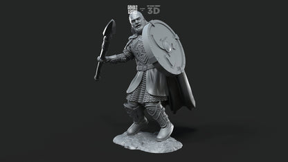 Erwin The Son - Foot and Mounted - Davale Games - 3D Printed with high quality resin for LOTR/D&D games
