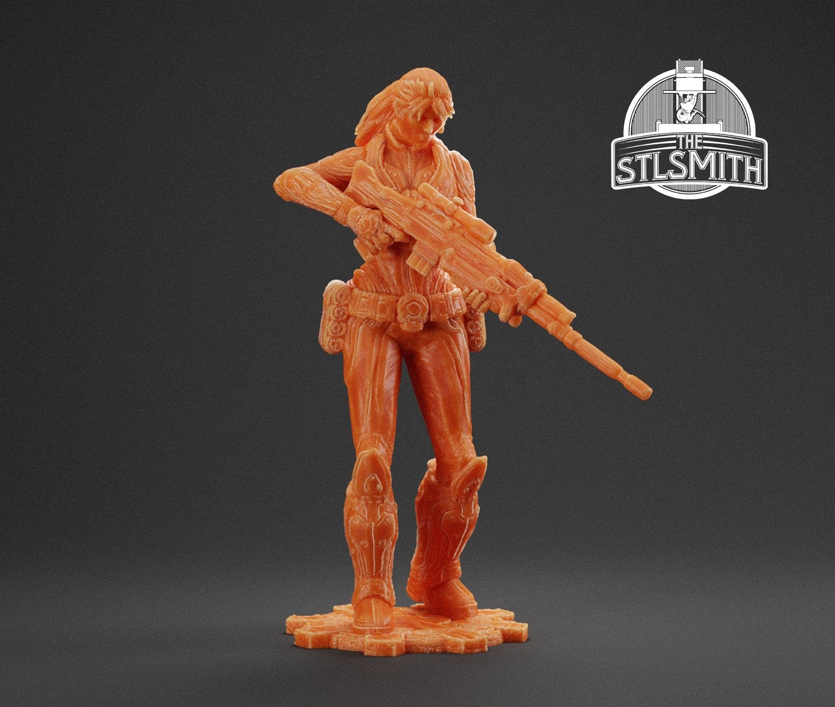Gears Of War Sofia Hendrik Ot Miniature - TheSTLSmith - 3D Printed with high quality resin for Skirmish/D&D games