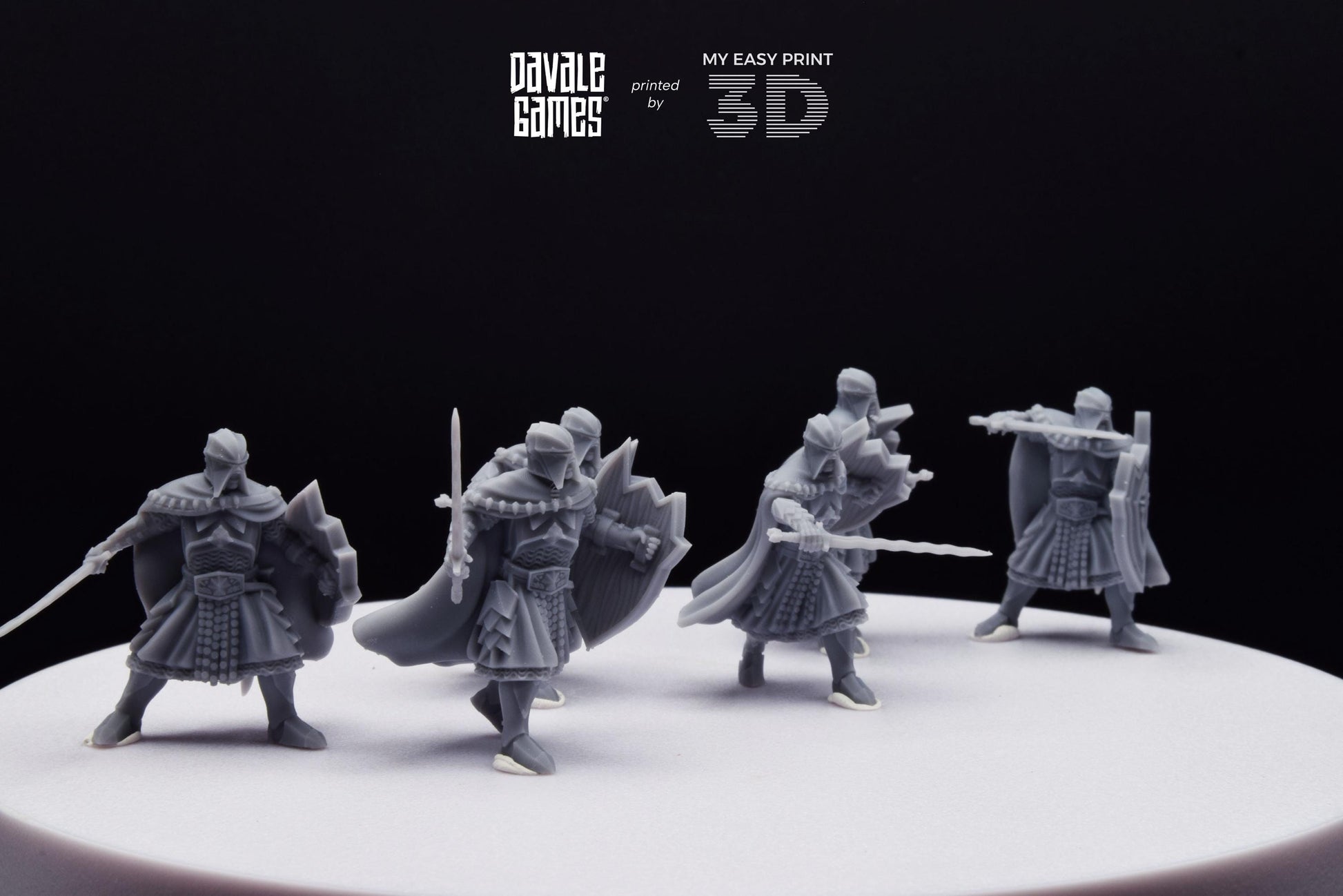 Black High Human - Davale Games - 3D Printed with high quality resin for LOTR/D&D games