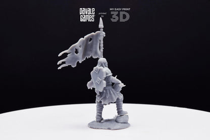 Khalüm Banner - Dead City - Davale Games - 3D Printed with high quality resin for LOTR/D&D games