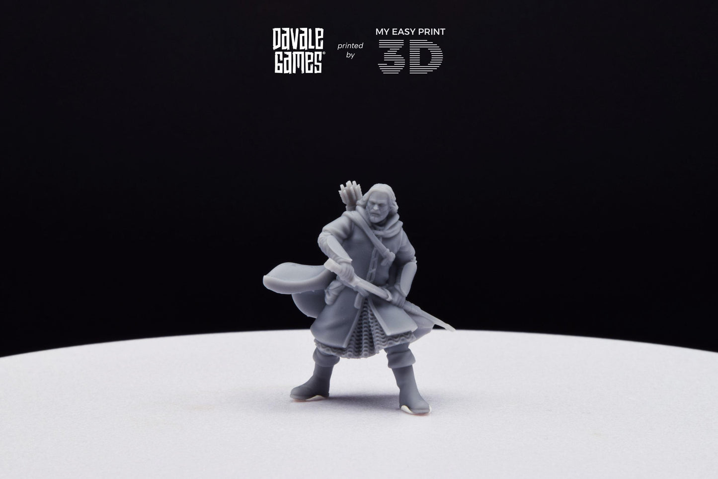 Anaravor Captain from the North People - Davale Games - 3D Printed with high quality resin for LOTR/D&D games