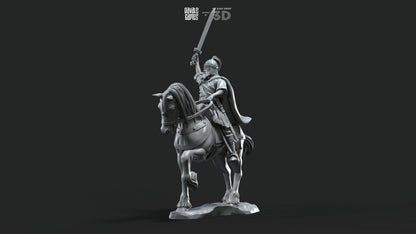 Visigoths King - Foot and Mounted - Davale Games - Historical games - 3D Printed with high quality resin