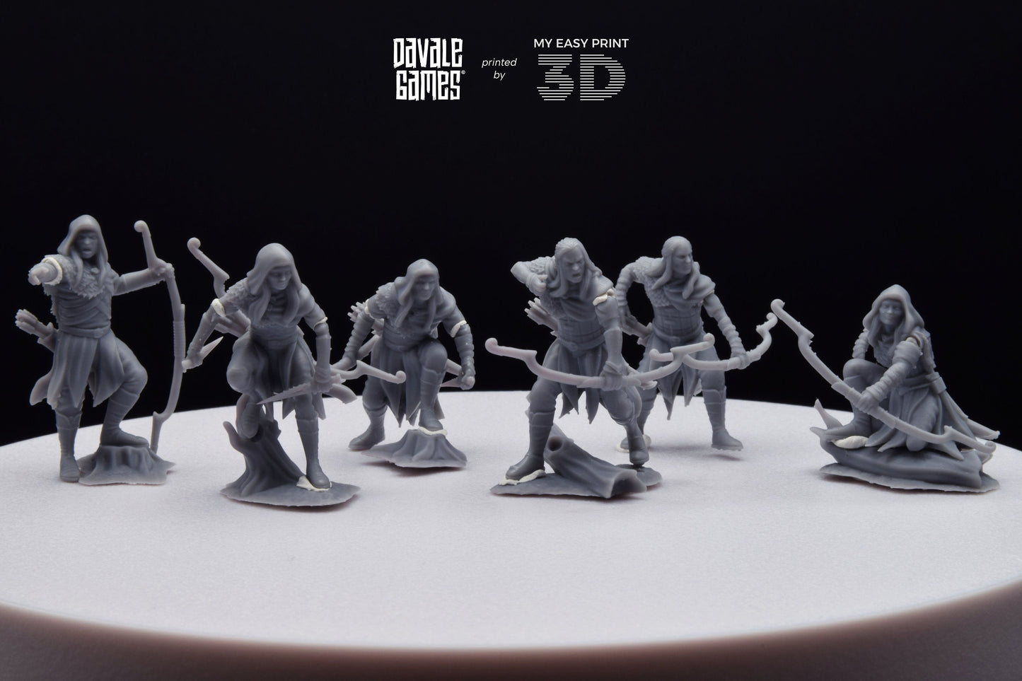 Forest Scout Elf - Davale Games - 3D Printed with high quality resin for LOTR/D&D games