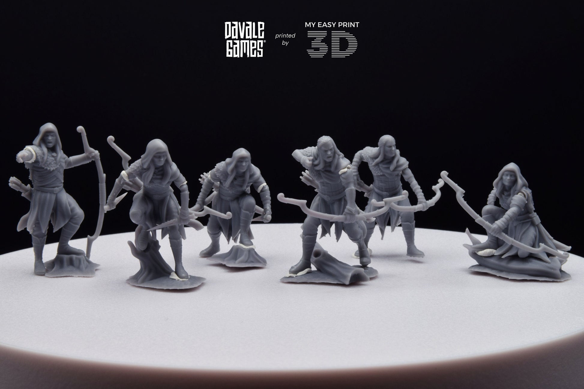 Forest Scout Elf - Davale Games - 3D Printed with high quality resin for LOTR/D&D games