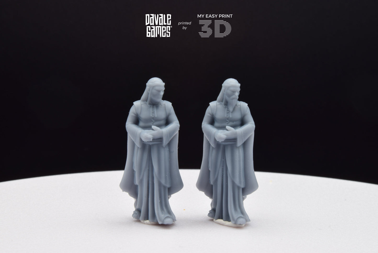High Elven Lord of Ships  - With or Without Beard - Davale Games - 3D Printed with high quality resin for LOTR/D&D games