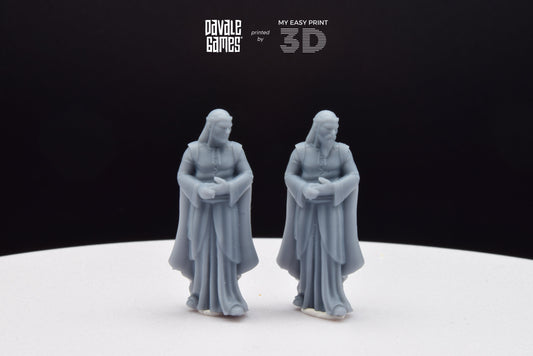 High Elven Lord of Ships  - With or Without Beard - Davale Games - 3D Printed with high quality resin for LOTR/D&D games