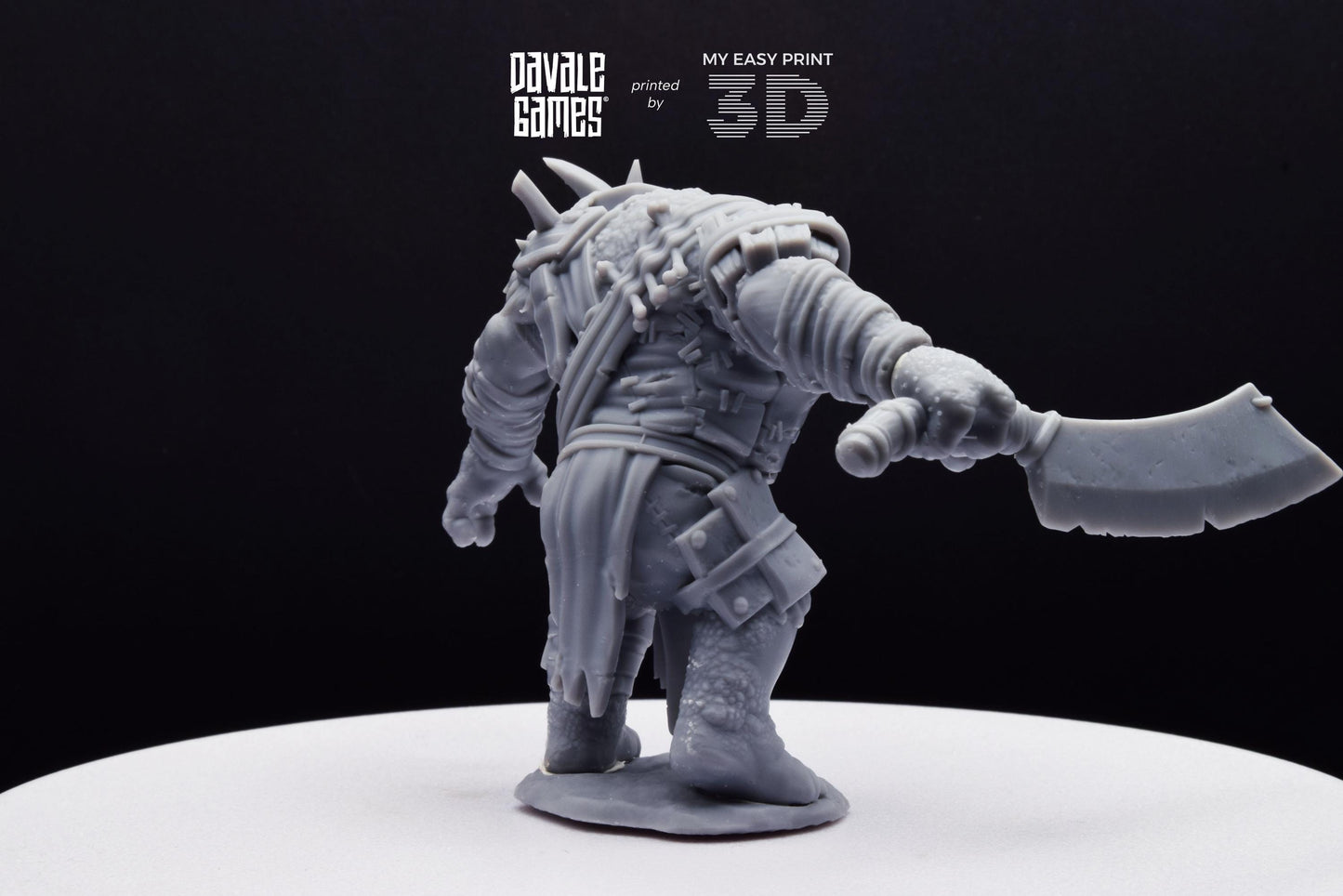 Anagar Troll Commander - Dead City - Davale Games - 3D Printed with high quality resin for LOTR/D&D games