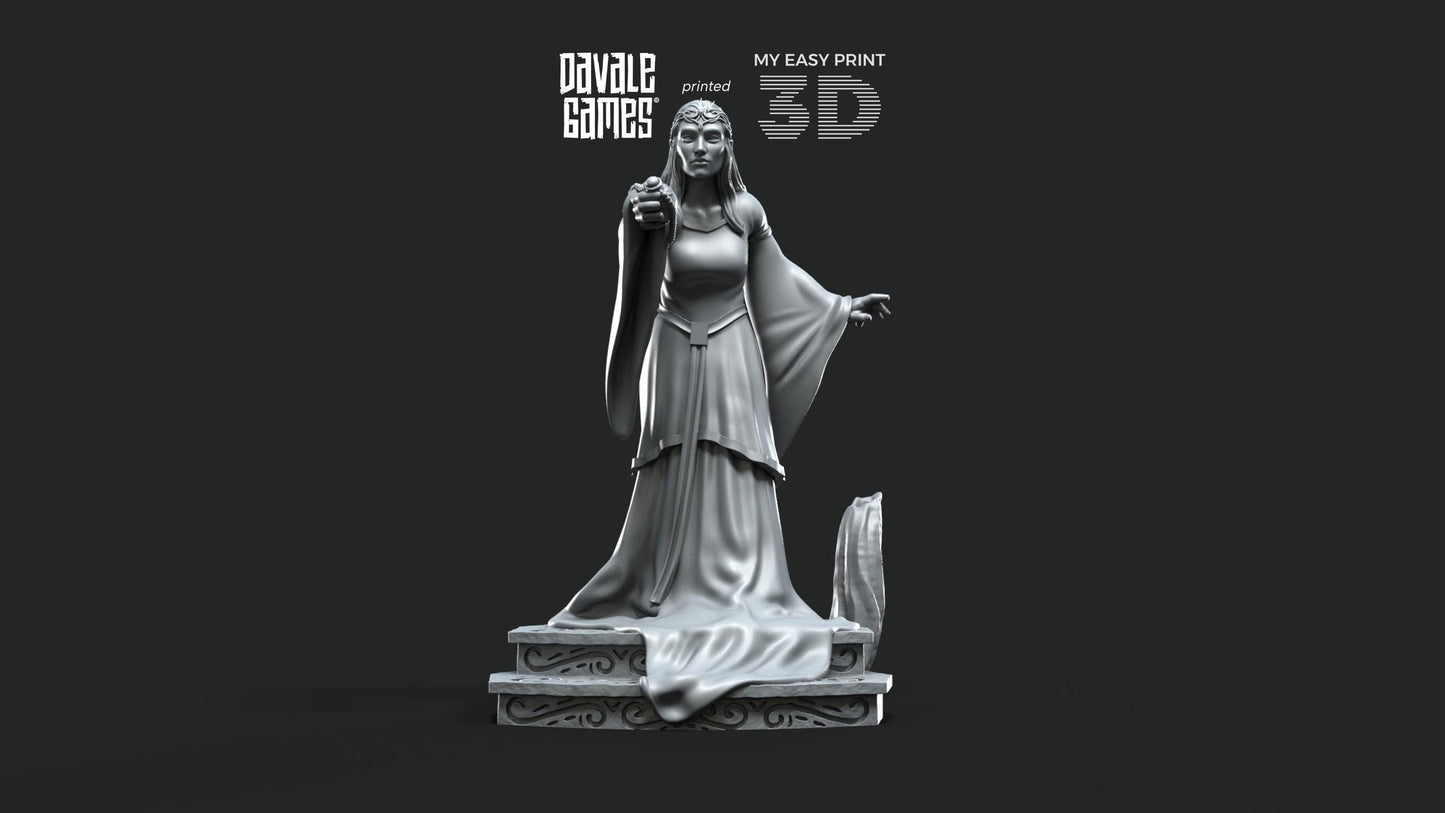 Lady of the Elves - Galanthir Elves - Davale Games - 3D Printed with high quality resin for LOTR/D&D games