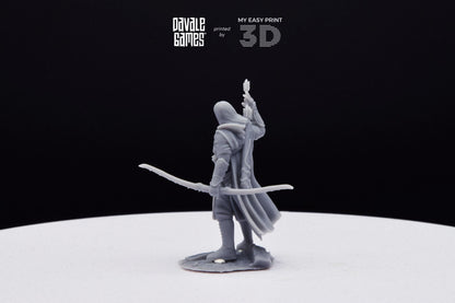 Damord, Captain of Rangers - Grey Castle - Davale Games - 3D Printed with high quality resin for LOTR/D&D games